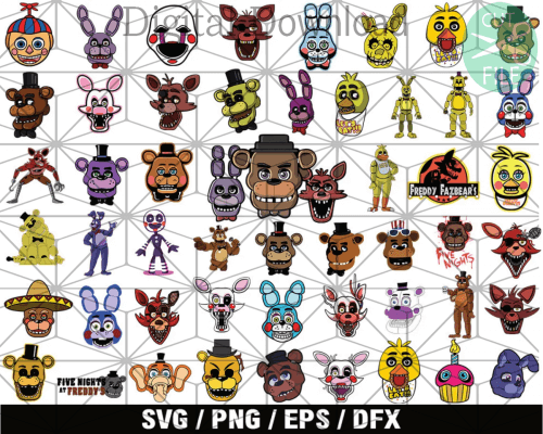 320+ Fnaf Bundle Svg, Fnaf Svg, Freddy's Svg - Tbsilkysvg.com