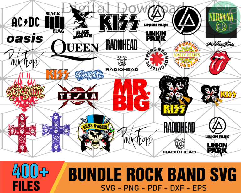 400+ Rock Brand Logo Bundle SVG, Rock Band Svg, Music Svg - Tbsilkysvg.com