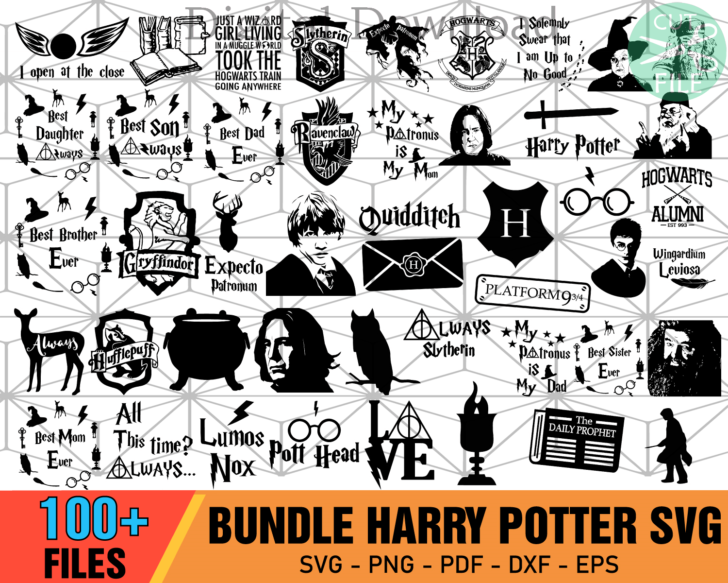 100+ Harry potter Bundle Svg, Harry potter digital, Harry Potter svg ...