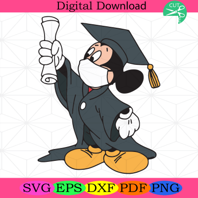 Mickey Graduation Svg Mickey Mouse Svg, Disney Graduation Svg - SilkySVG